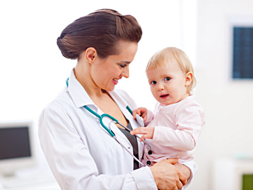 Dr. Julie Carson with Patient